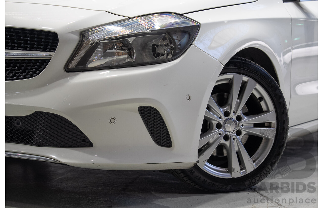 07/2016 Mercedes-Benz A180 176 MY17 5d Hatchback White Turbo 1.6L