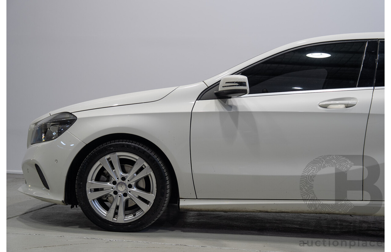 07/2016 Mercedes-Benz A180 176 MY17 5d Hatchback White Turbo 1.6L