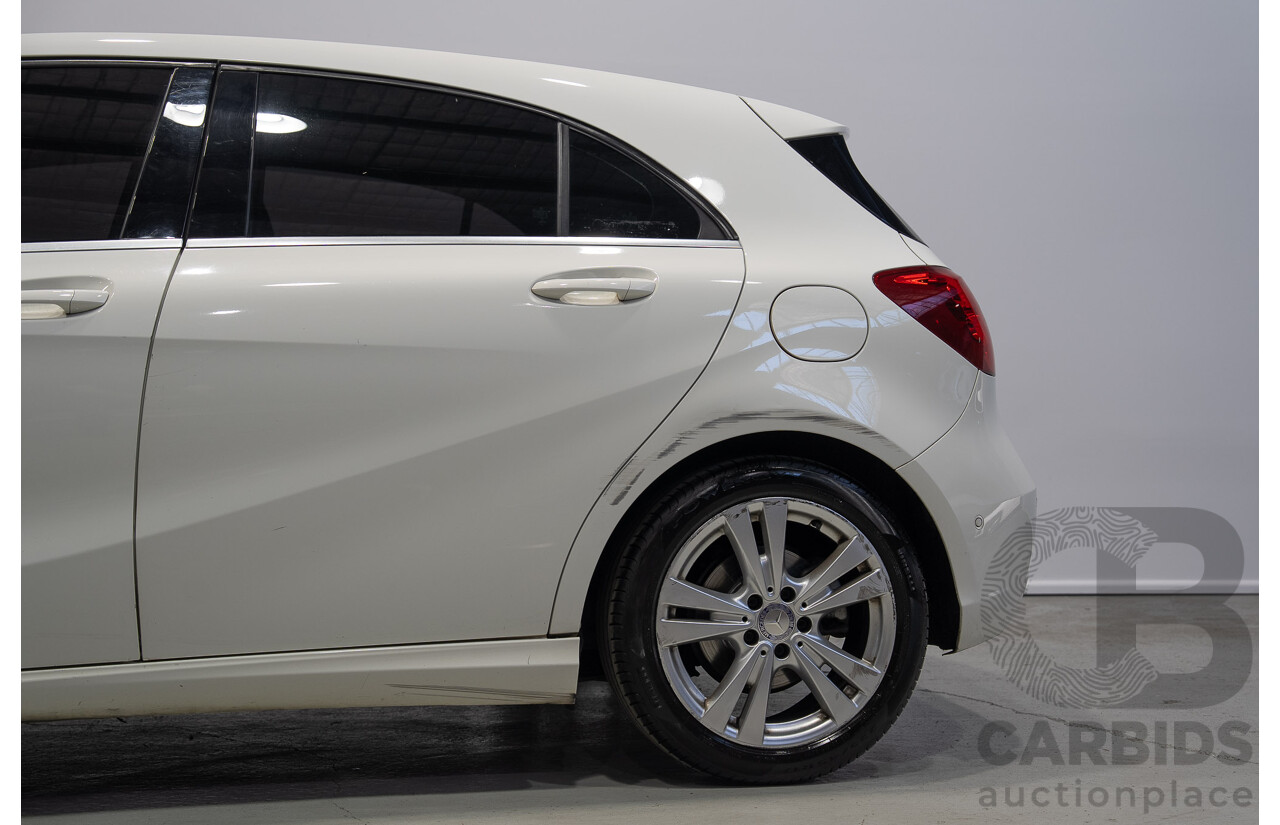07/2016 Mercedes-Benz A180 176 MY17 5d Hatchback White Turbo 1.6L