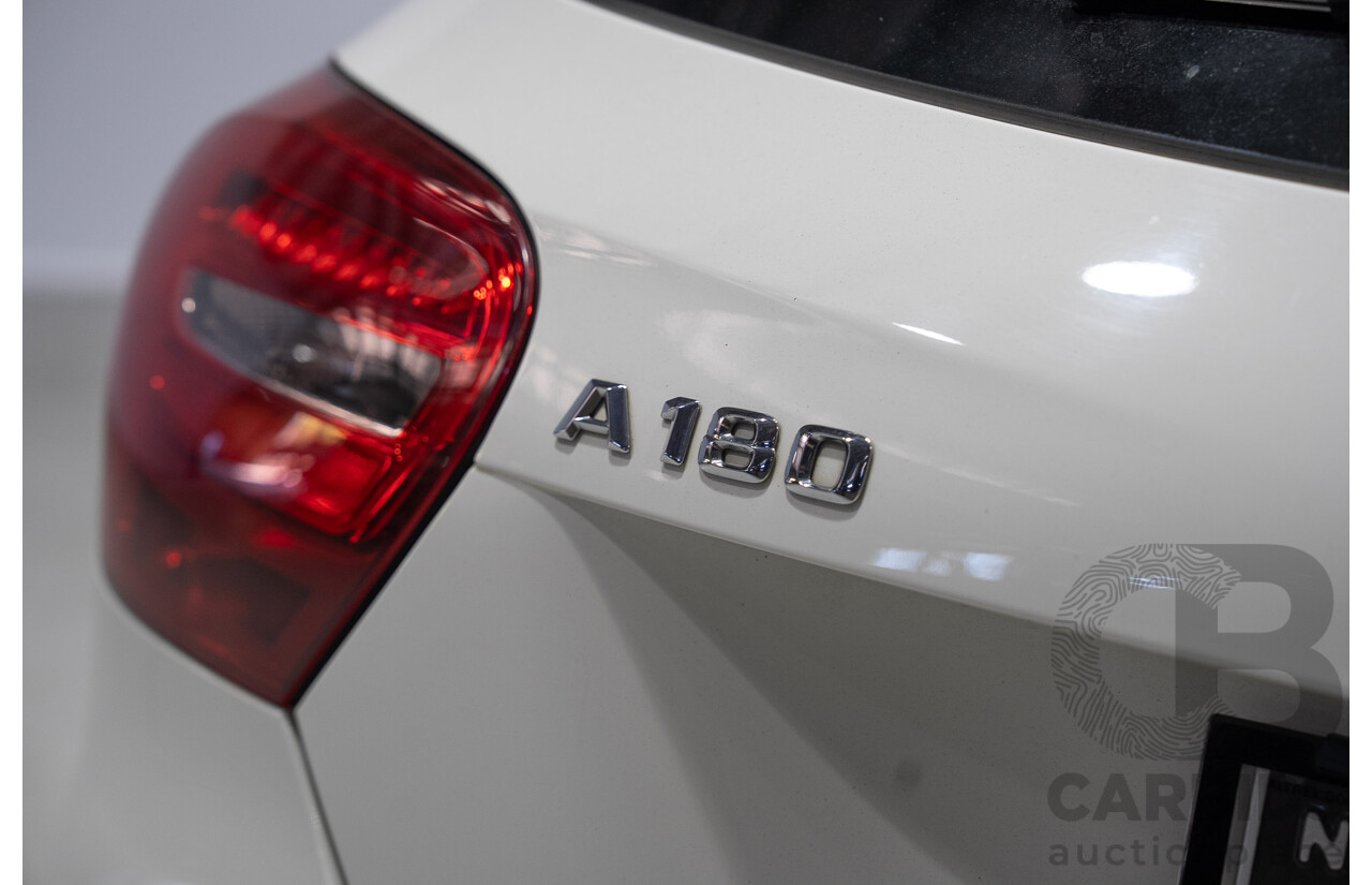 07/2016 Mercedes-Benz A180 176 MY17 5d Hatchback White Turbo 1.6L