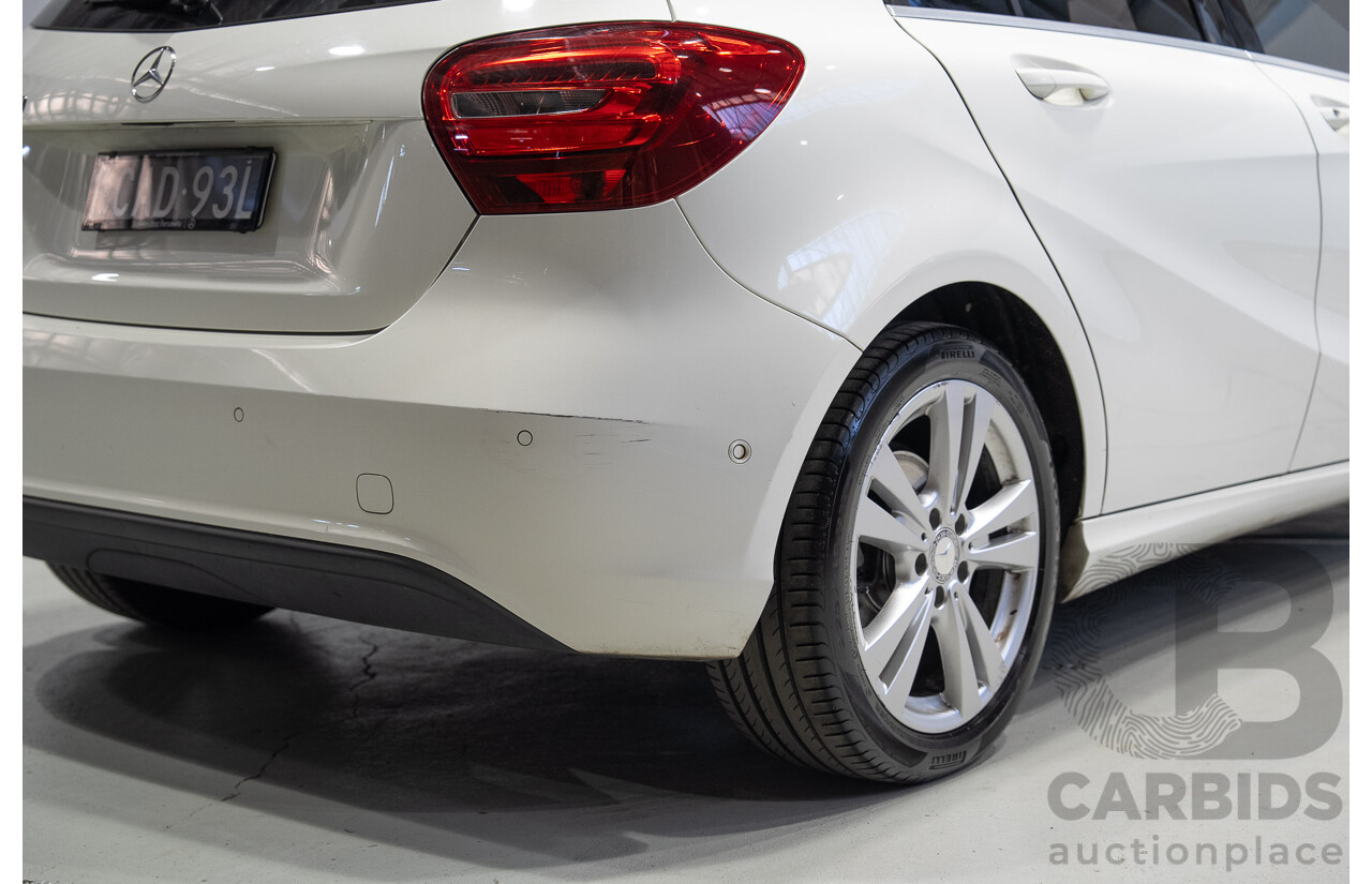 07/2016 Mercedes-Benz A180 176 MY17 5d Hatchback White Turbo 1.6L