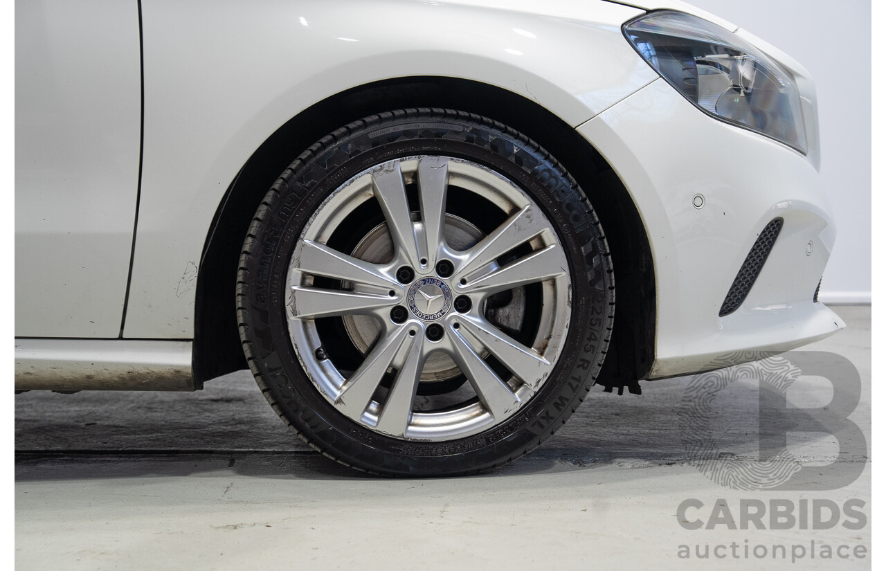 07/2016 Mercedes-Benz A180 176 MY17 5d Hatchback White Turbo 1.6L