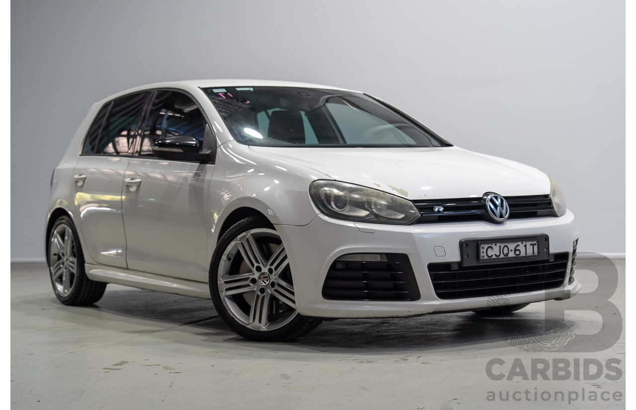 12/2012 Volkswagen Golf R (AWD) 1K MY13 5d Hatchback White Turbo 2.0L