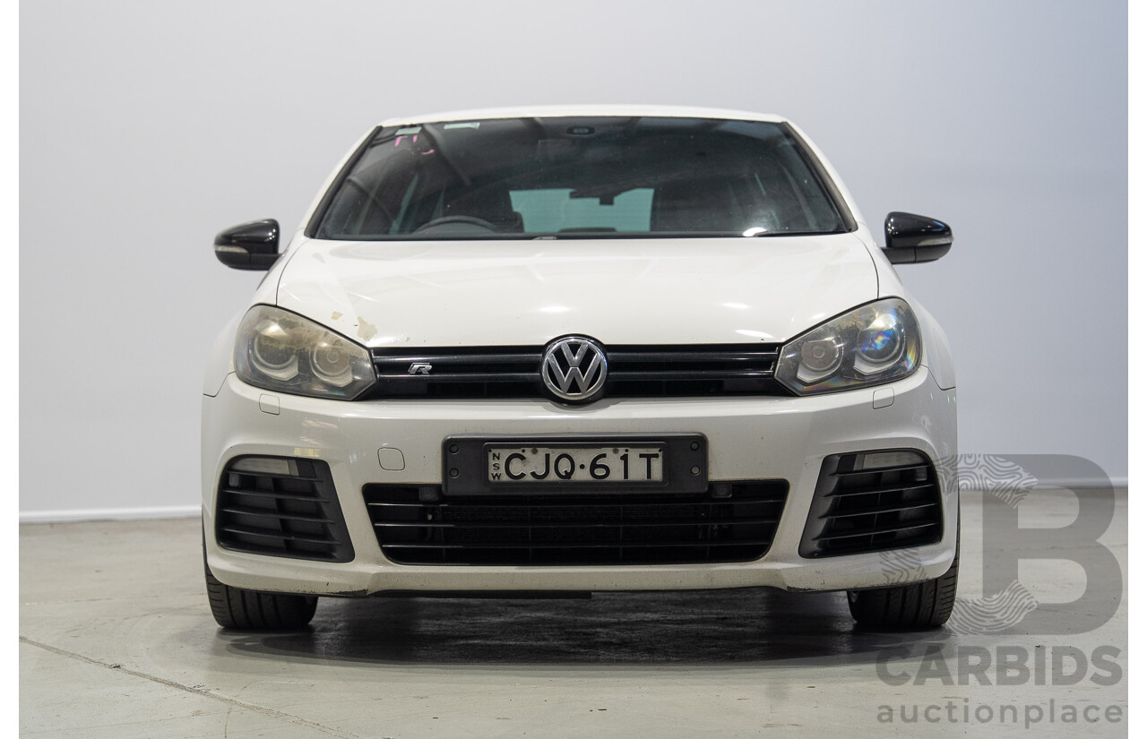 12/2012 Volkswagen Golf R (AWD) 1K MY13 5d Hatchback White Turbo 2.0L