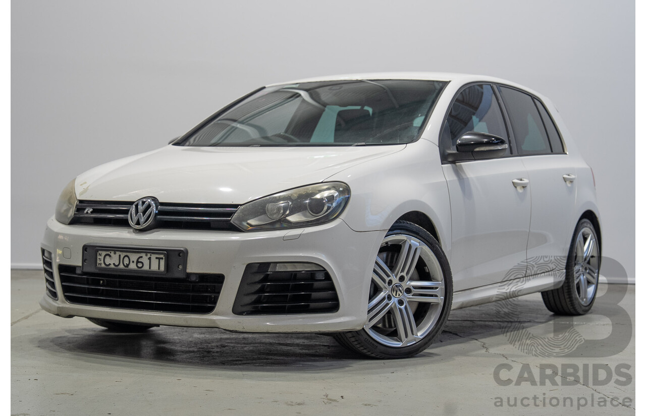 12/2012 Volkswagen Golf R (AWD) 1K MY13 5d Hatchback White Turbo 2.0L
