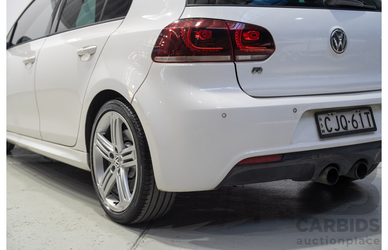 12/2012 Volkswagen Golf R (AWD) 1K MY13 5d Hatchback White Turbo 2.0L