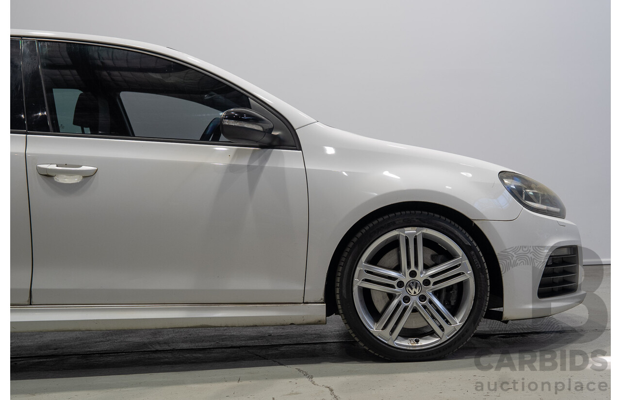 12/2012 Volkswagen Golf R (AWD) 1K MY13 5d Hatchback White Turbo 2.0L