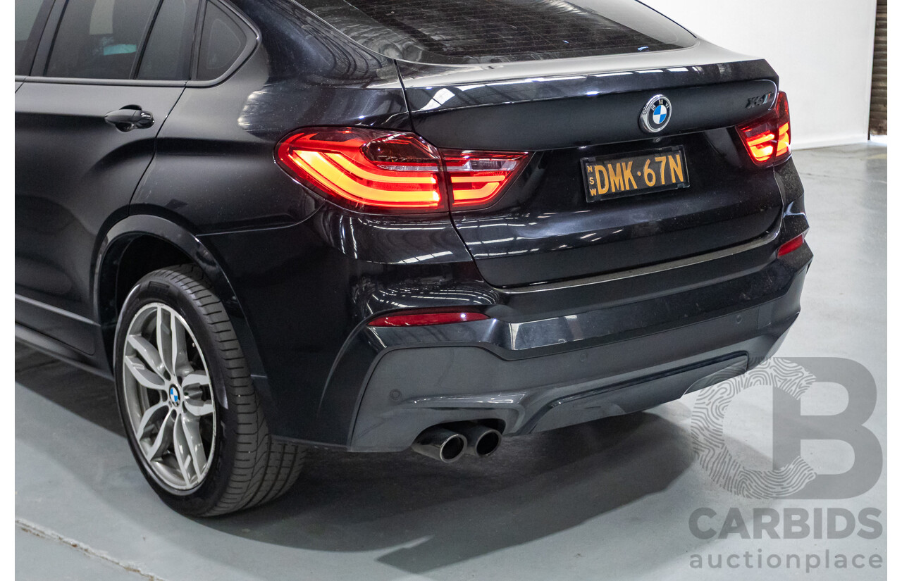 10/2016 BMW X4 xDrive 35i (AWD) F26 MY16 5d Coupe Black Sapphire Metallic Turbo 3.0L