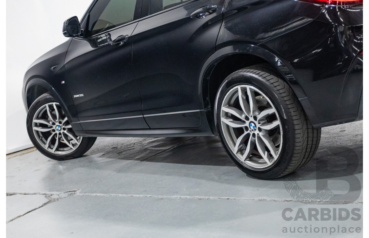 10/2016 BMW X4 xDrive 35i (AWD) F26 MY16 5d Coupe Black Sapphire Metallic Turbo 3.0L