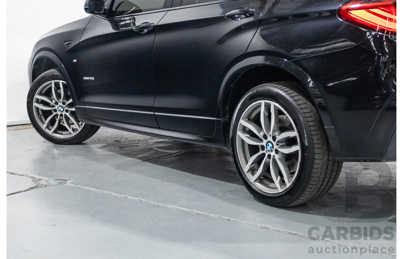 10/2016 BMW X4 xDrive 35i (AWD) F26 MY16 5d Coupe Black Sapphire Metallic Turbo 3.0L