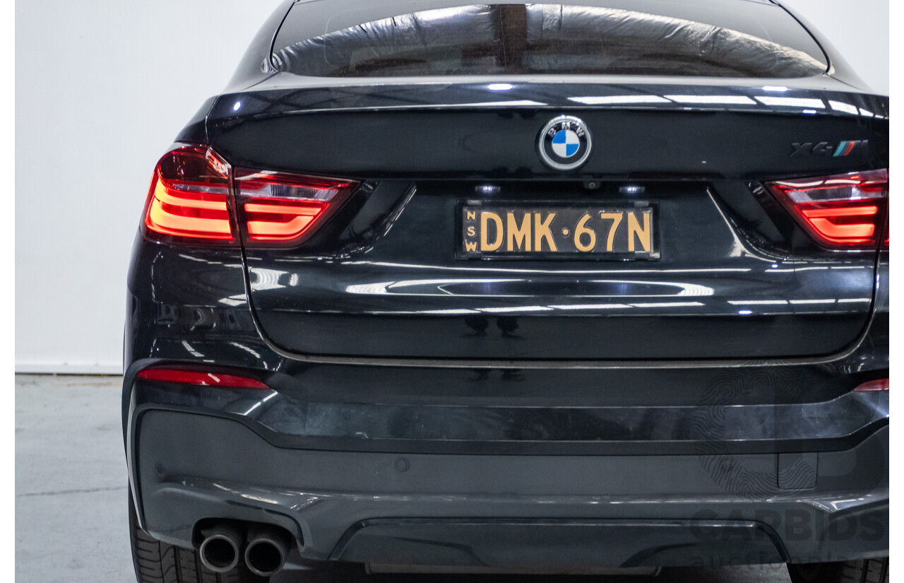 10/2016 BMW X4 xDrive 35i (AWD) F26 MY16 5d Coupe Black Sapphire Metallic Turbo 3.0L