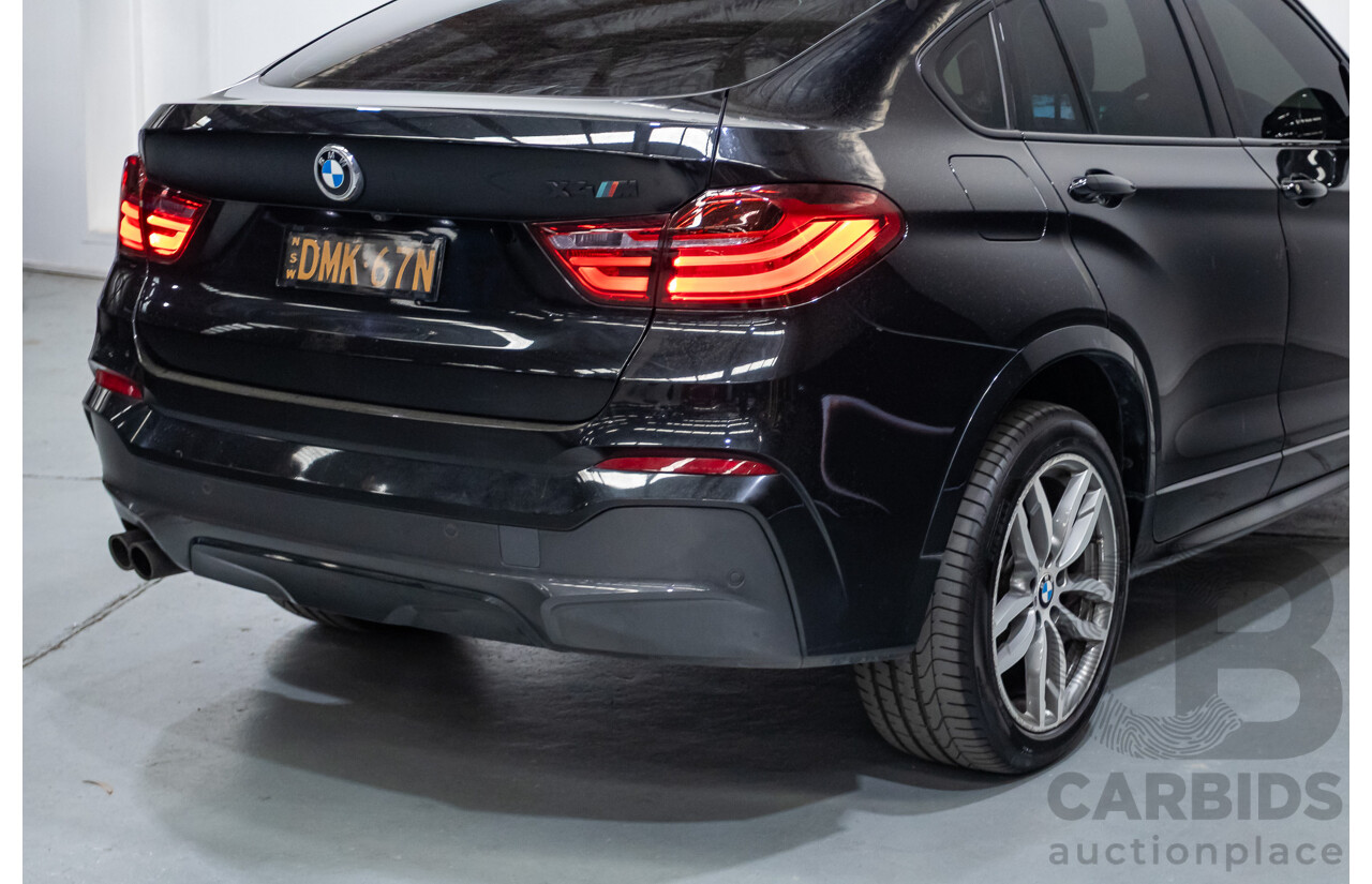 10/2016 BMW X4 xDrive 35i (AWD) F26 MY16 5d Coupe Black Sapphire Metallic Turbo 3.0L
