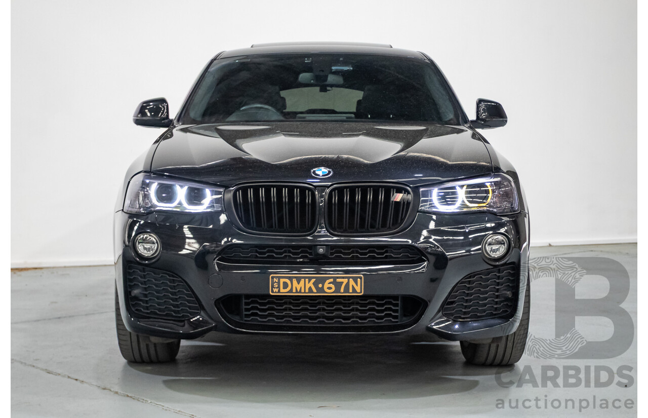 10/2016 BMW X4 xDrive 35i (AWD) F26 MY16 5d Coupe Black Sapphire Metallic Turbo 3.0L