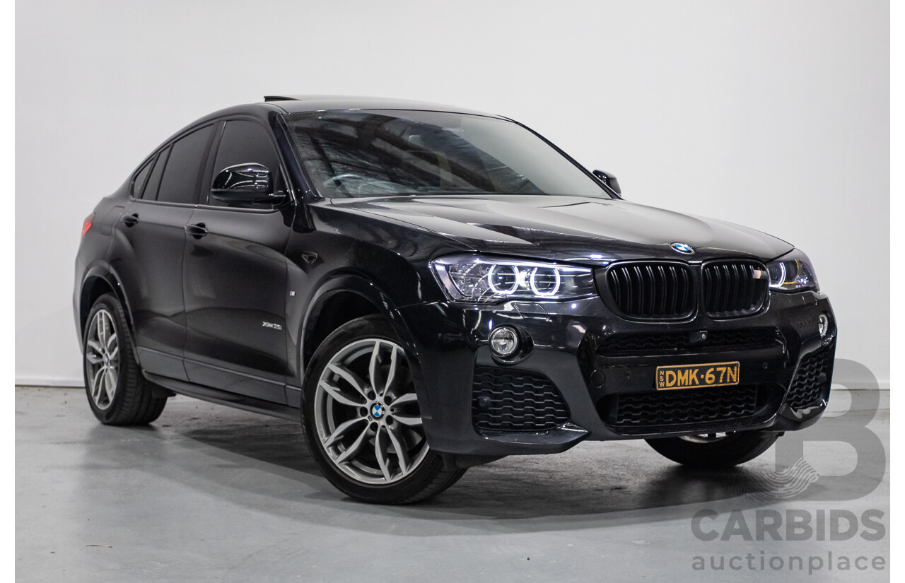 10/2016 BMW X4 xDrive 35i (AWD) F26 MY16 5d Coupe Black Sapphire Metallic Turbo 3.0L
