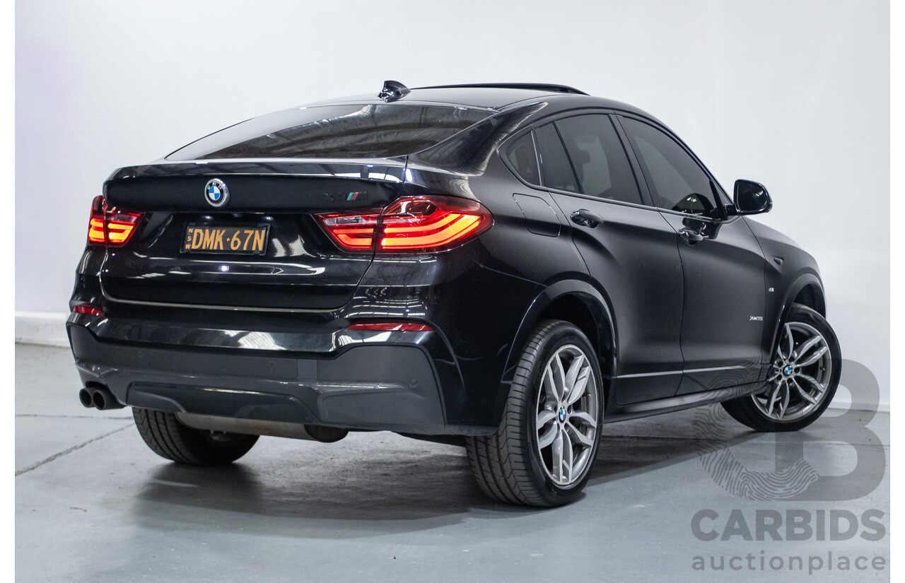 10/2016 BMW X4 xDrive 35i (AWD) F26 MY16 5d Coupe Black Sapphire Metallic Turbo 3.0L