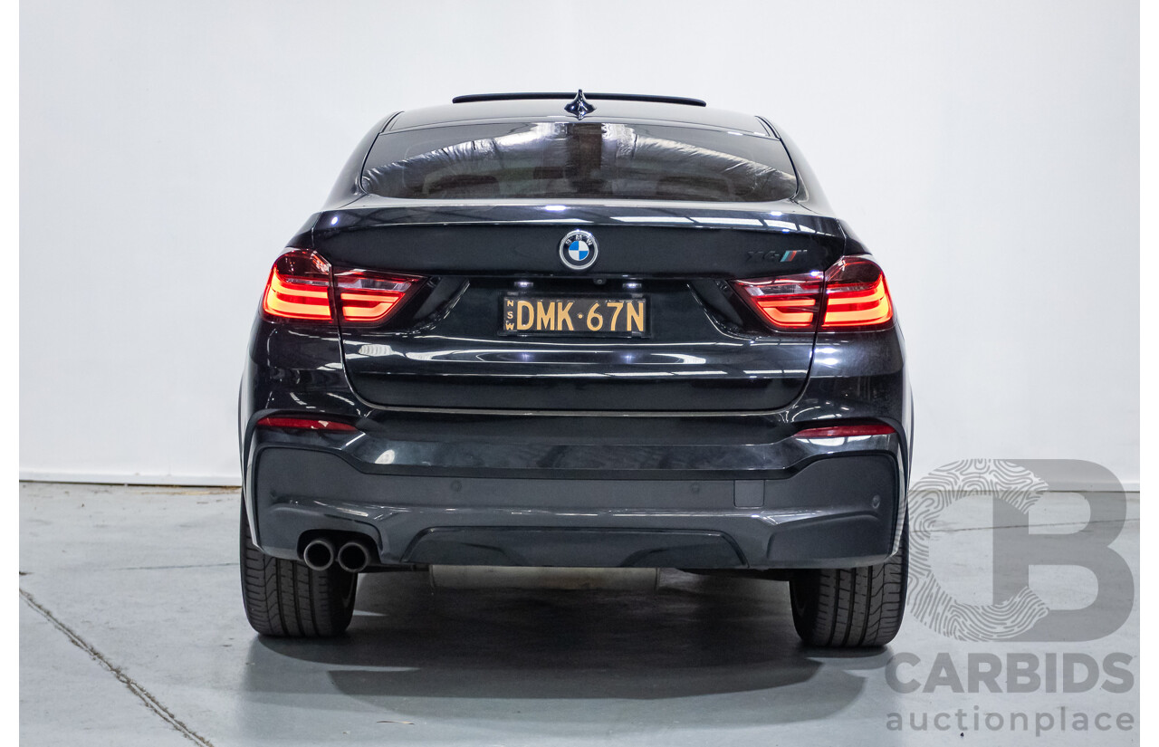 10/2016 BMW X4 xDrive 35i (AWD) F26 MY16 5d Coupe Black Sapphire Metallic Turbo 3.0L