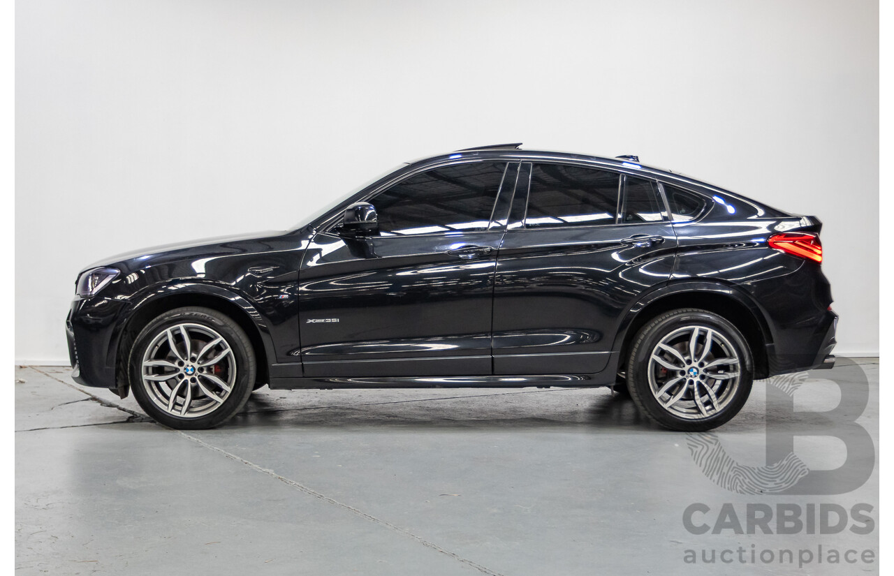 10/2016 BMW X4 xDrive 35i (AWD) F26 MY16 5d Coupe Black Sapphire Metallic Turbo 3.0L