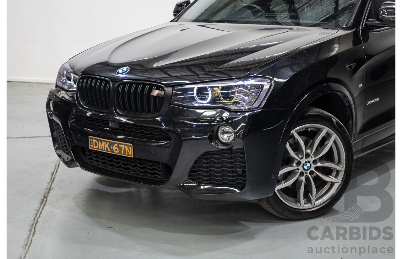 10/2016 BMW X4 xDrive 35i (AWD) F26 MY16 5d Coupe Black Sapphire Metallic Turbo 3.0L