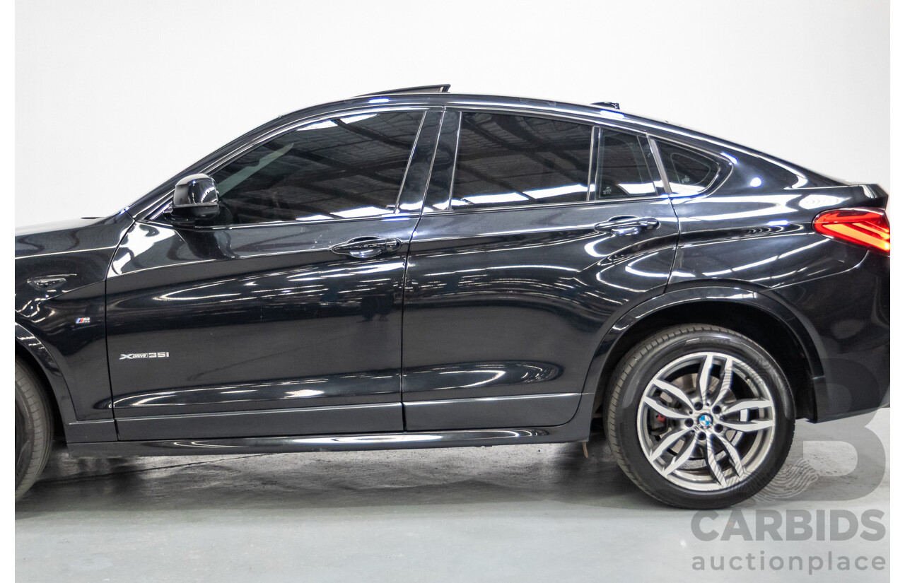 10/2016 BMW X4 xDrive 35i (AWD) F26 MY16 5d Coupe Black Sapphire Metallic Turbo 3.0L
