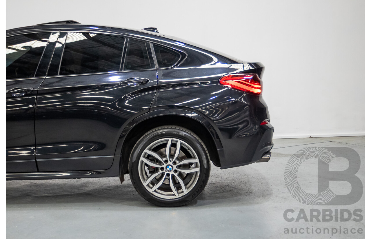 10/2016 BMW X4 xDrive 35i (AWD) F26 MY16 5d Coupe Black Sapphire Metallic Turbo 3.0L