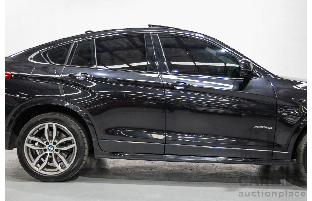 10/2016 BMW X4 xDrive 35i (AWD) F26 MY16 5d Coupe Black Sapphire Metallic Turbo 3.0L