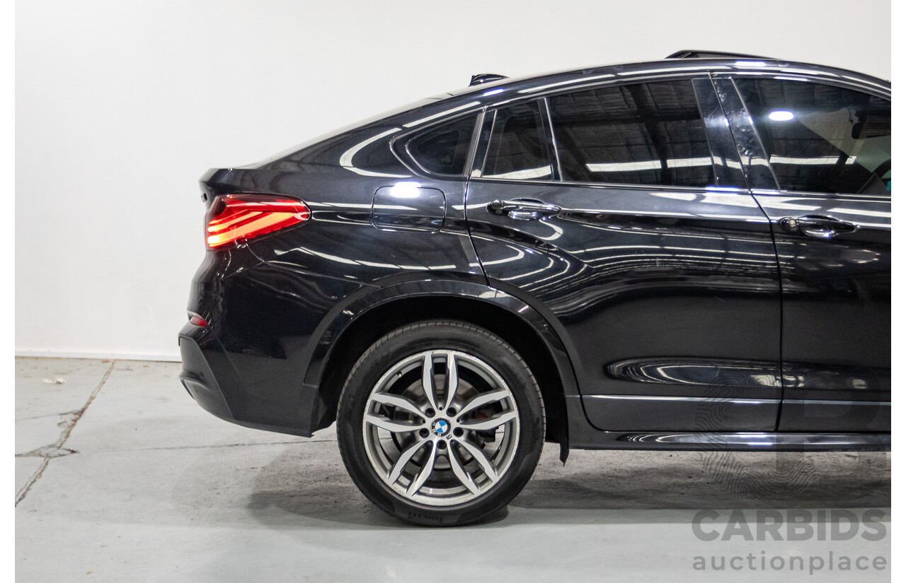 10/2016 BMW X4 xDrive 35i (AWD) F26 MY16 5d Coupe Black Sapphire Metallic Turbo 3.0L