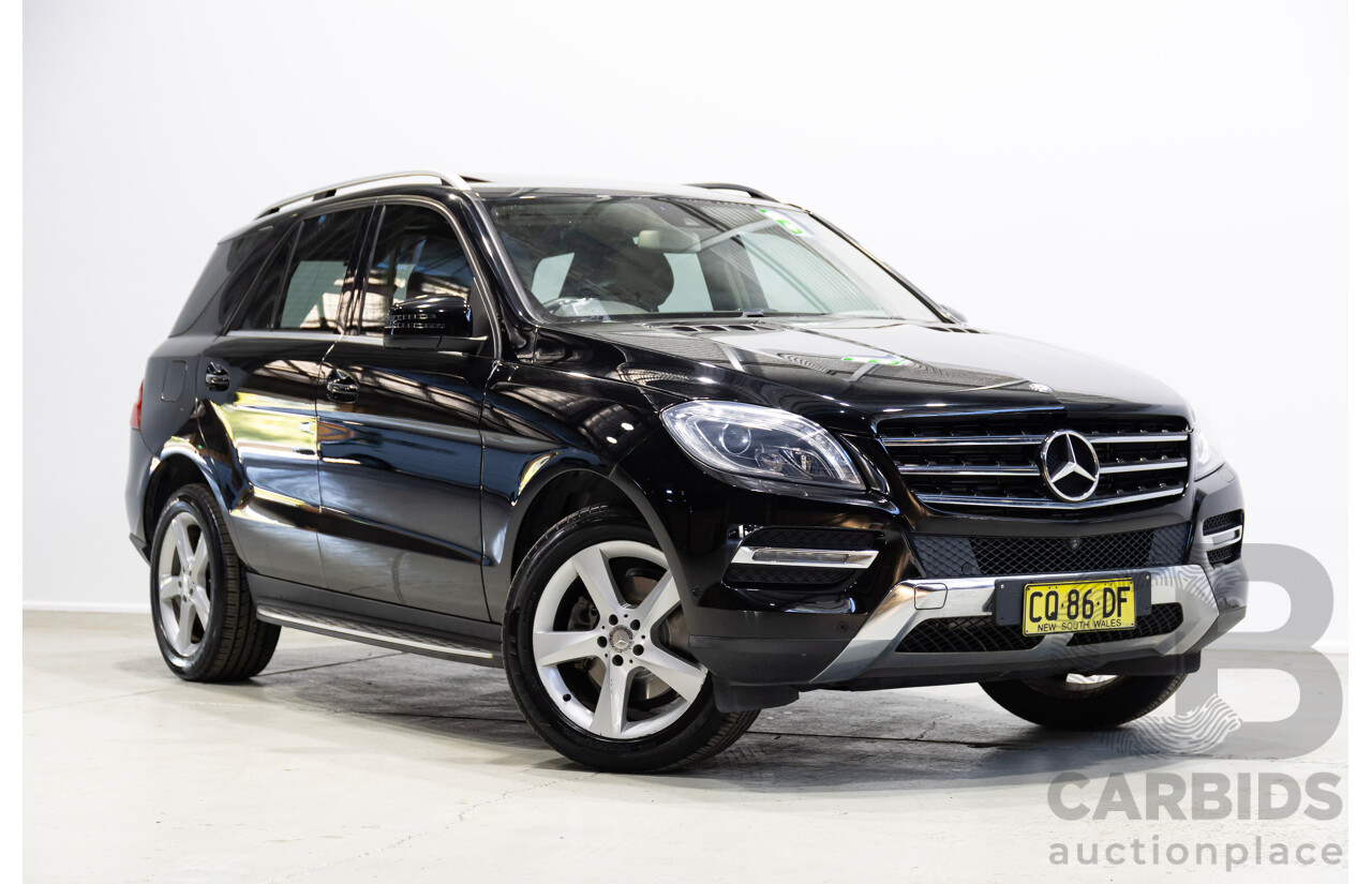 07/2015 Mercedes-Benz ML250 CDI BLUETEC (4x4) 166 MY15 4D Wagon Black Turbo Diesel 2.1L