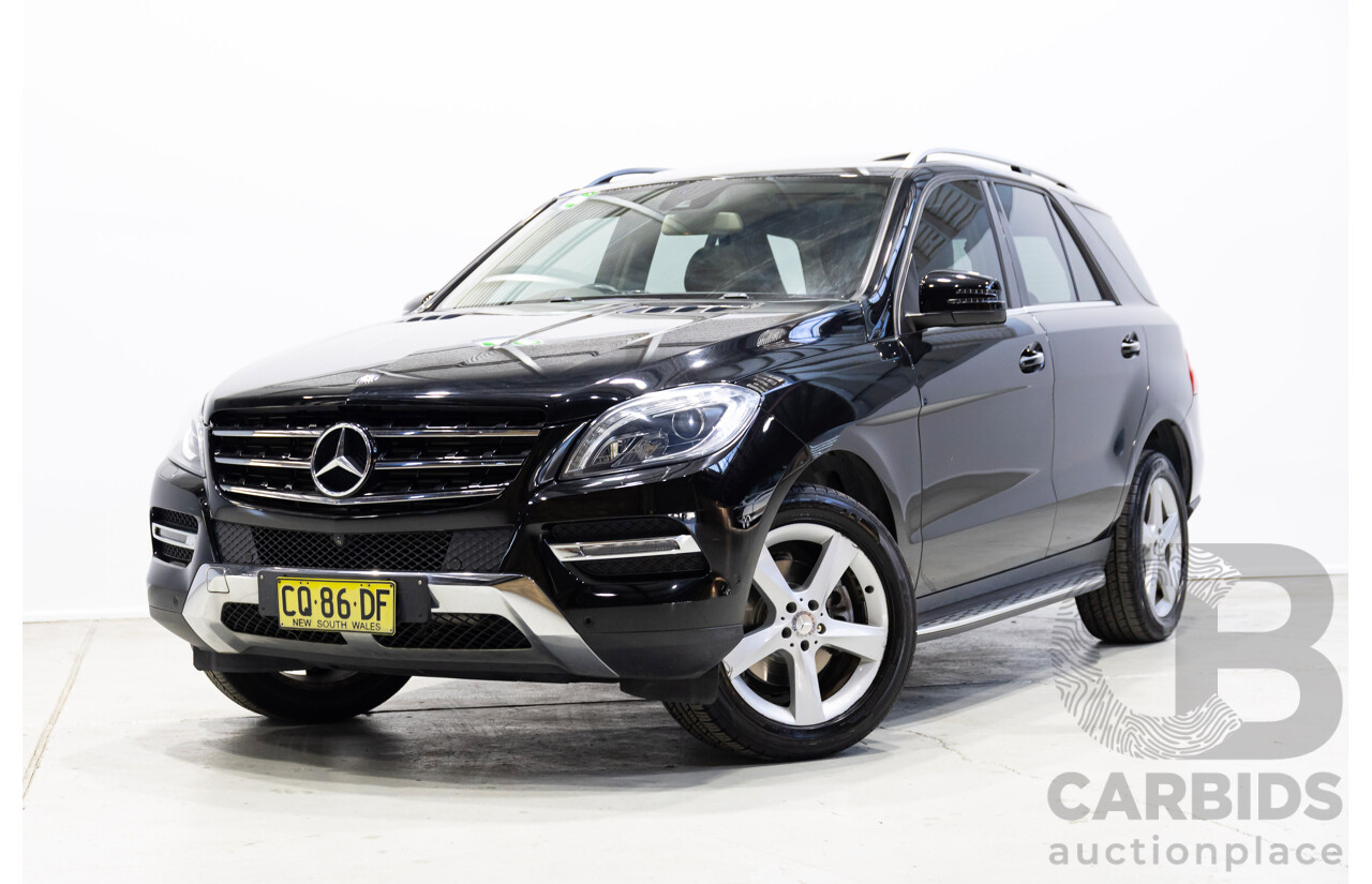 07/2015 Mercedes-Benz ML250 CDI BLUETEC (4x4) 166 MY15 4D Wagon Black Turbo Diesel 2.1L
