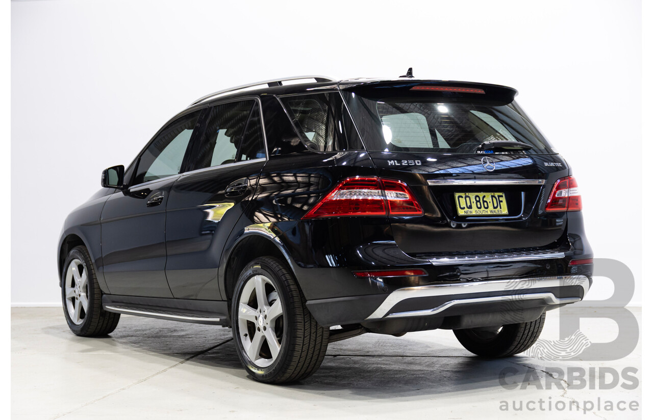 07/2015 Mercedes-Benz ML250 CDI BLUETEC (4x4) 166 MY15 4D Wagon Black Turbo Diesel 2.1L