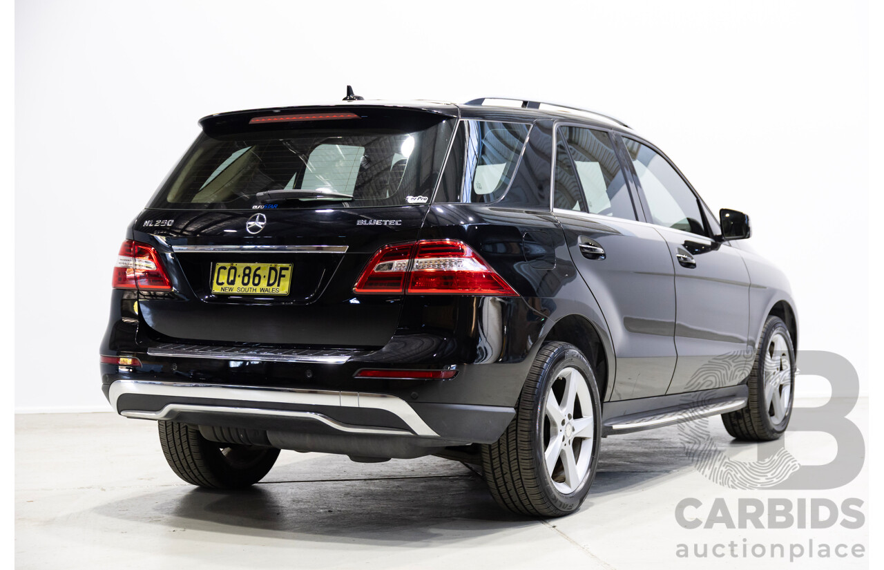 07/2015 Mercedes-Benz ML250 CDI BLUETEC (4x4) 166 MY15 4D Wagon Black Turbo Diesel 2.1L