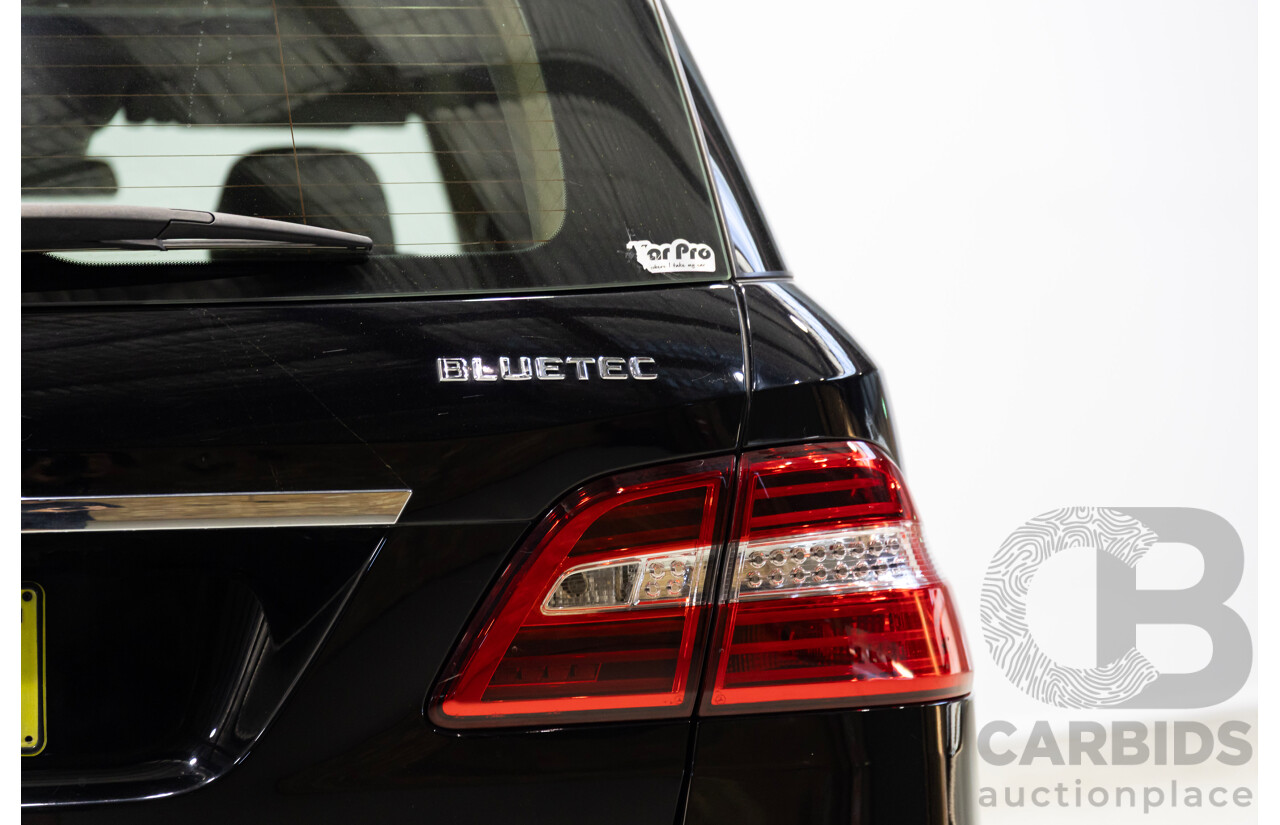 07/2015 Mercedes-Benz ML250 CDI BLUETEC (4x4) 166 MY15 4D Wagon Black Turbo Diesel 2.1L