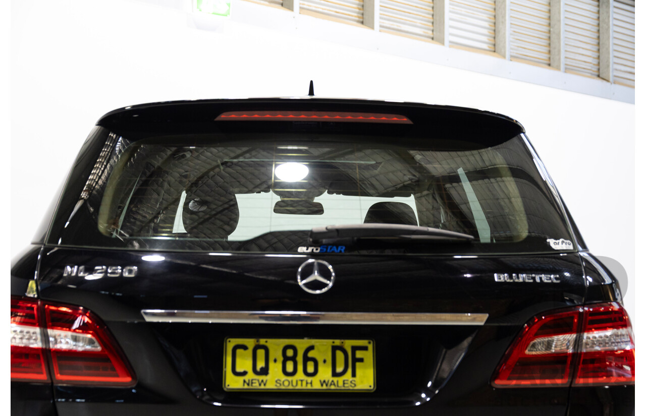 07/2015 Mercedes-Benz ML250 CDI BLUETEC (4x4) 166 MY15 4D Wagon Black Turbo Diesel 2.1L