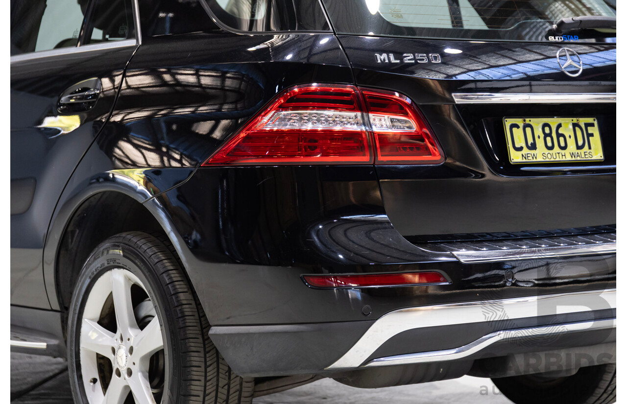 07/2015 Mercedes-Benz ML250 CDI BLUETEC (4x4) 166 MY15 4D Wagon Black Turbo Diesel 2.1L