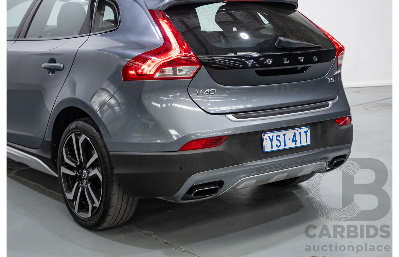 11/2016 Volvo V40 T5 Luxury Cross Country MY17 4D Wagon Osmium Grey Metallic 2.0L