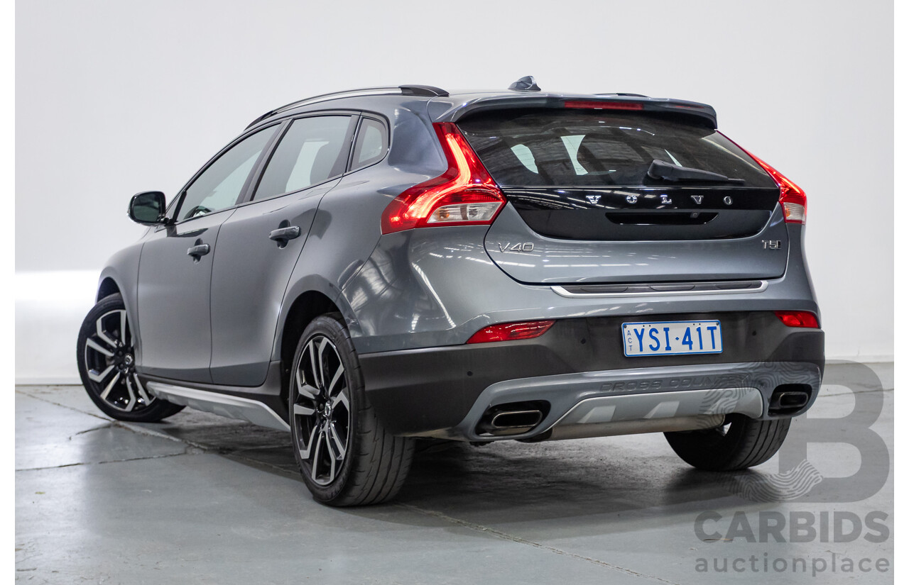 11/2016 Volvo V40 T5 Luxury Cross Country MY17 4D Wagon Osmium Grey Metallic 2.0L