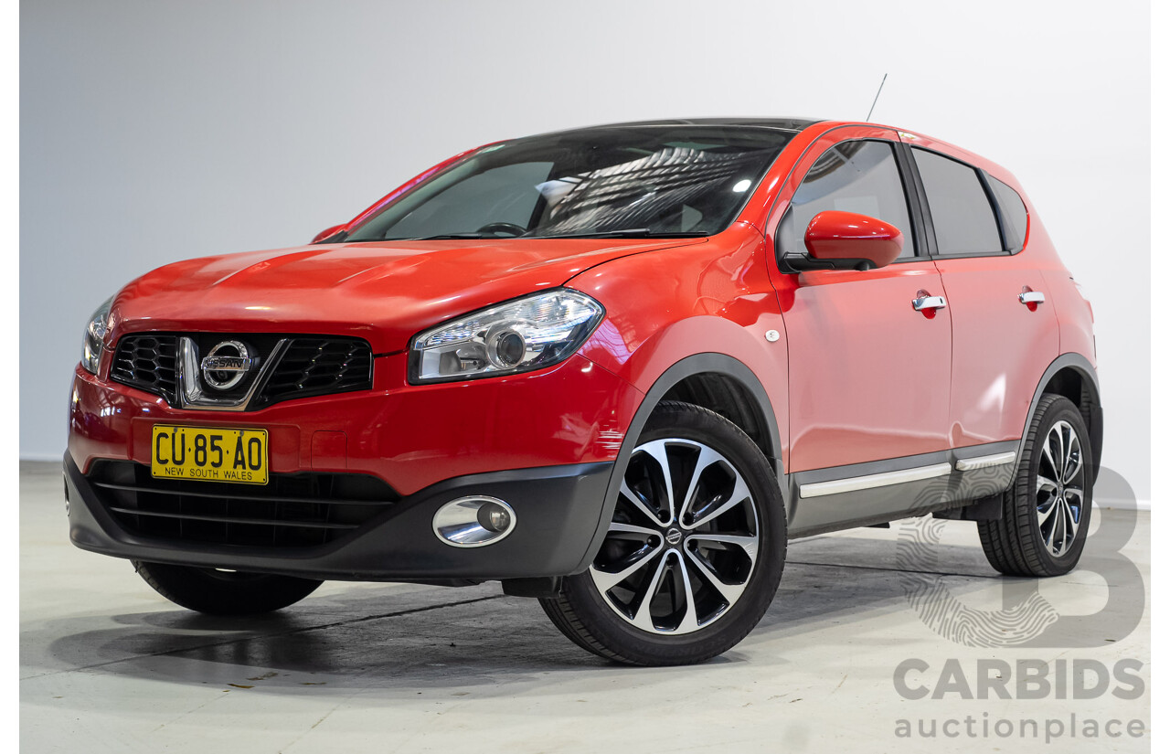 03/2013 Nissan Dualis Ti-L J10 SERIES 3 4d Wagon Red 2.0L