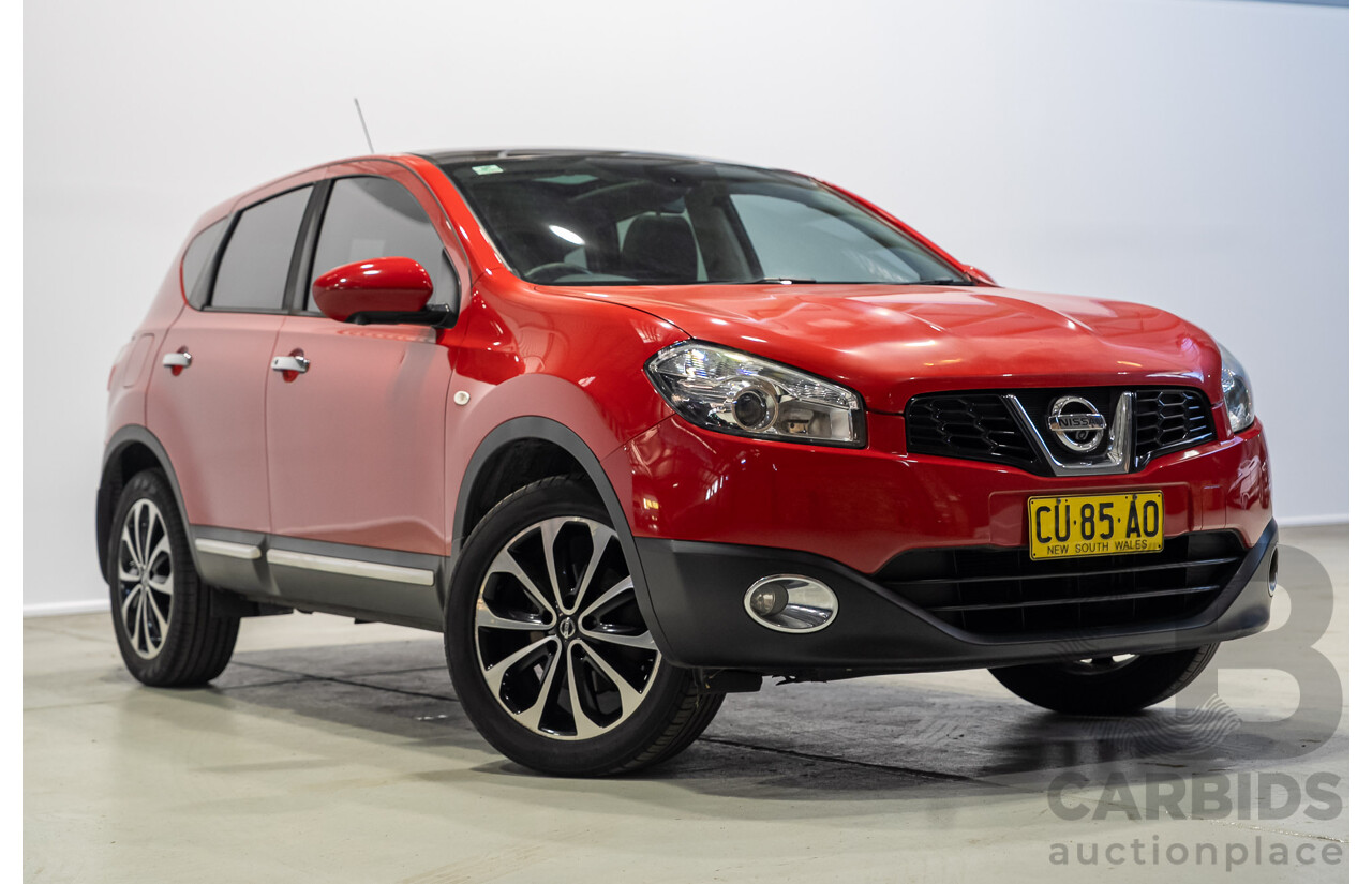 03/2013 Nissan Dualis Ti-L J10 SERIES 3 4d Wagon Red 2.0L