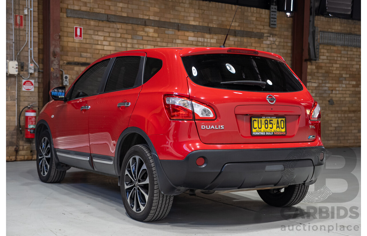03/2013 Nissan Dualis Ti-L J10 SERIES 3 4d Wagon Red 2.0L