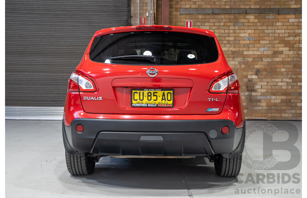 03/2013 Nissan Dualis Ti-L J10 SERIES 3 4d Wagon Red 2.0L