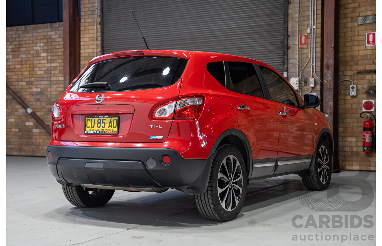 03/2013 Nissan Dualis Ti-L J10 SERIES 3 4d Wagon Red 2.0L