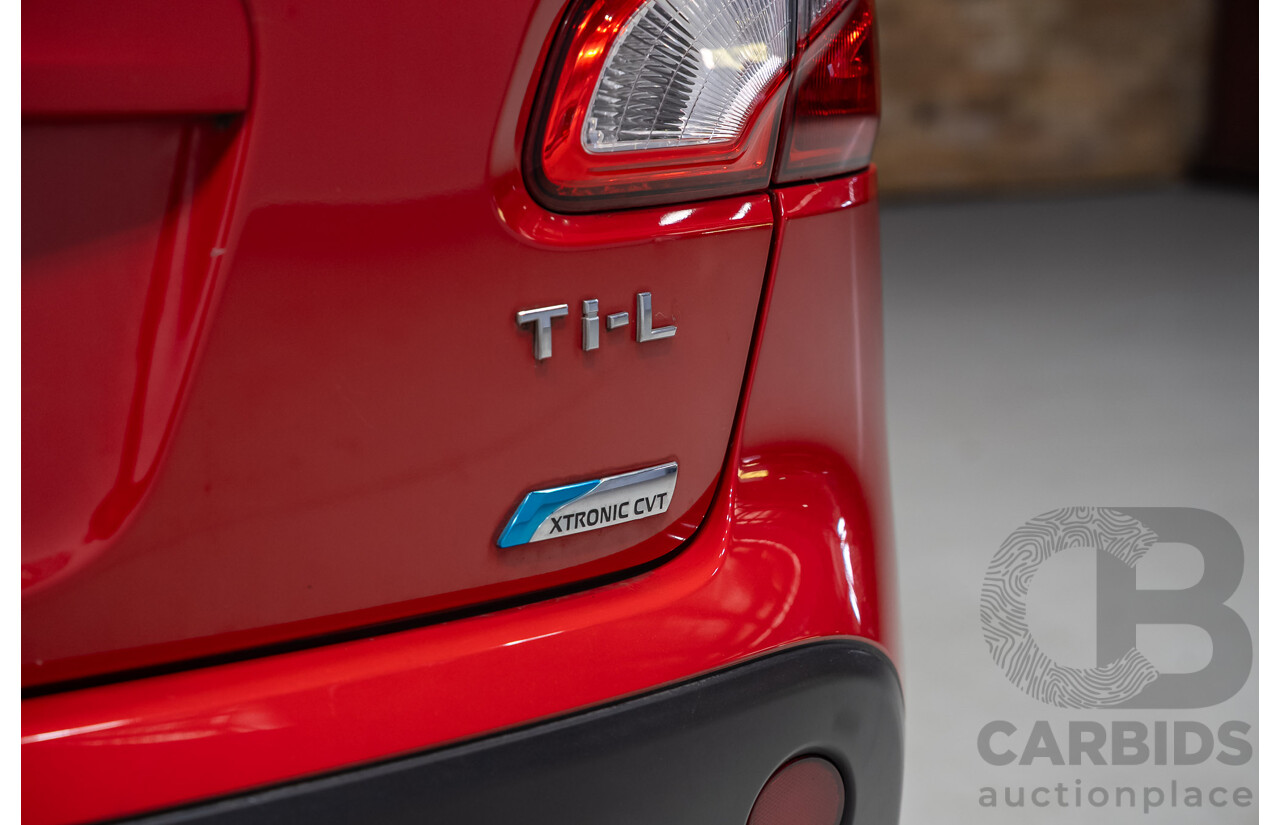 03/2013 Nissan Dualis Ti-L J10 SERIES 3 4d Wagon Red 2.0L