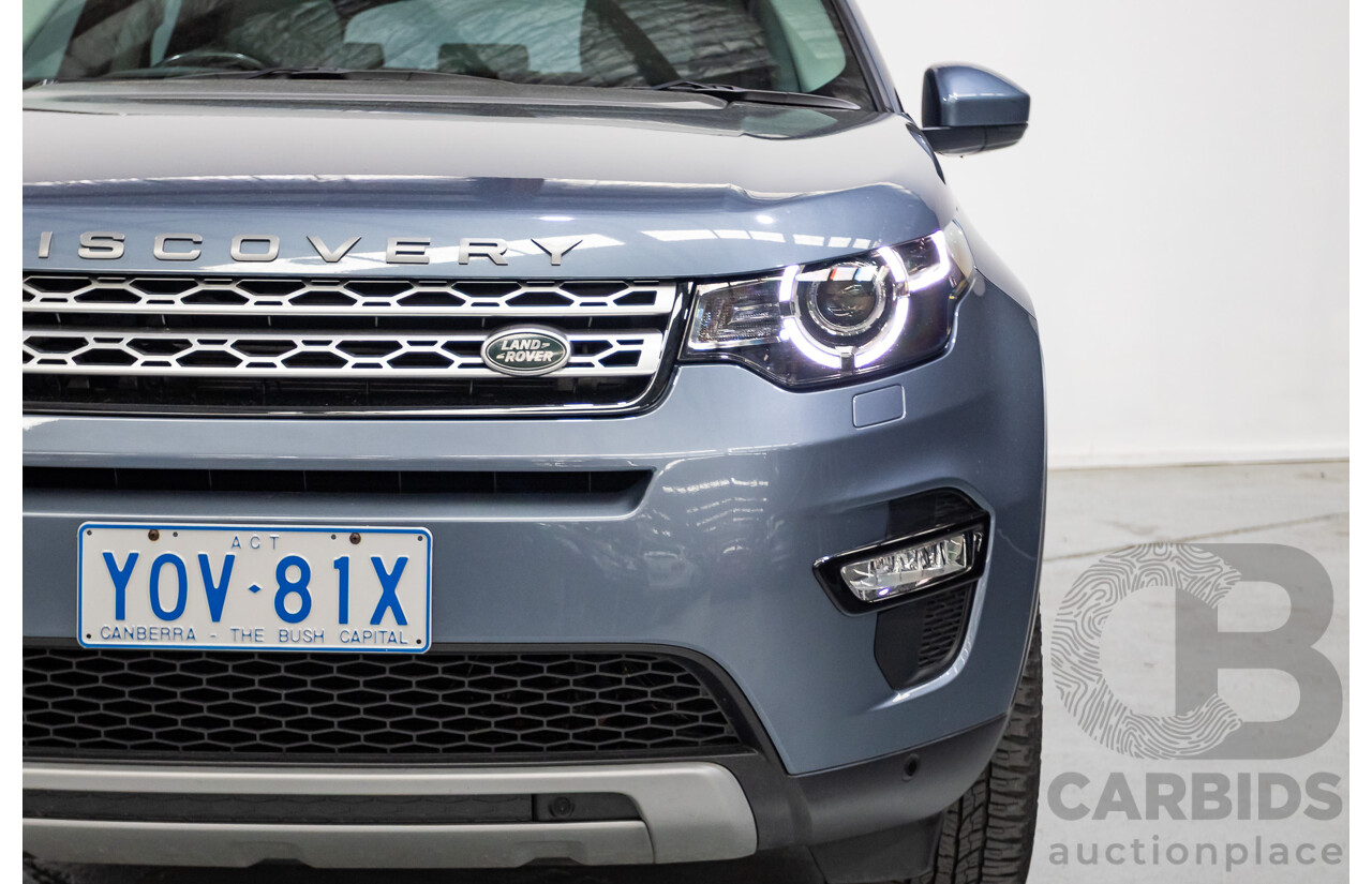 4/2018 Land Rover Discovery Sport TD4 HSE 132kW (AWD) L550 MY18 4d Wagon Byron Blue Metallic Turbo Diesel 2.0L