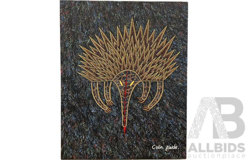 COLIN FIELDS ''Hedgehog'' Acrylic on Canvas (100x80cm)