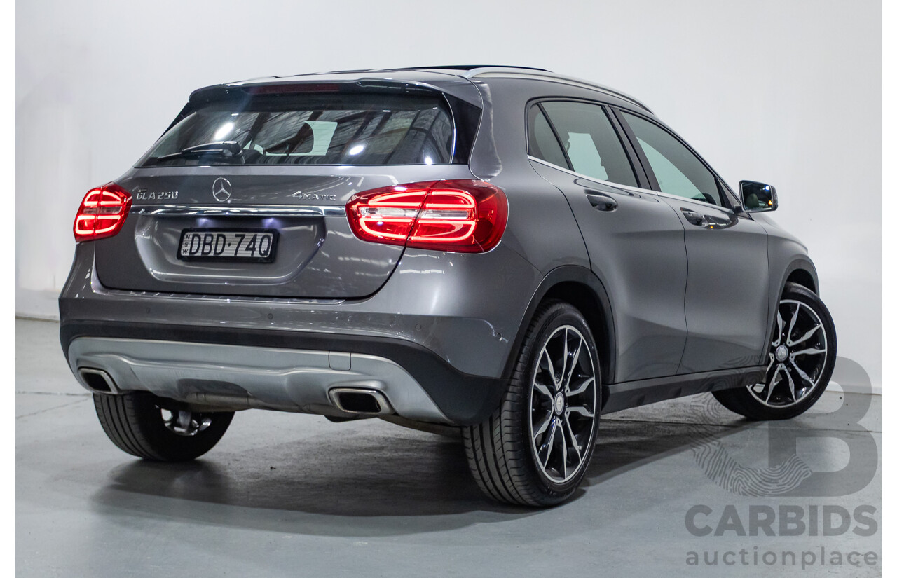 10/2015 Mercedes-Benz GLA 250 4Matic (AWD) X156 MY16 4d Wagon Mountain Grey Metallic Turbo 2.0L