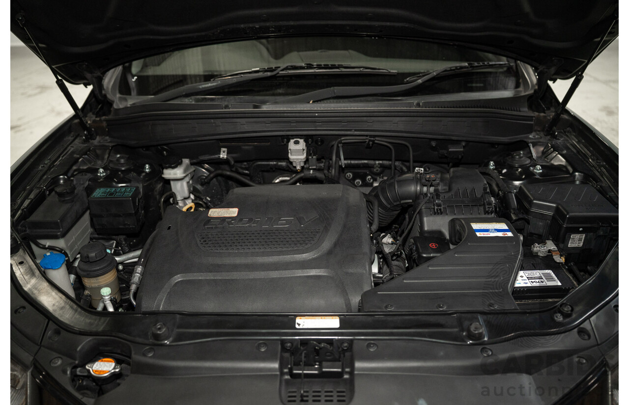 07/2012 Hyundai Santa Fe SLX CRDi (4x4) CM MY12 4d Wagon Black 2.2L 7 Seater