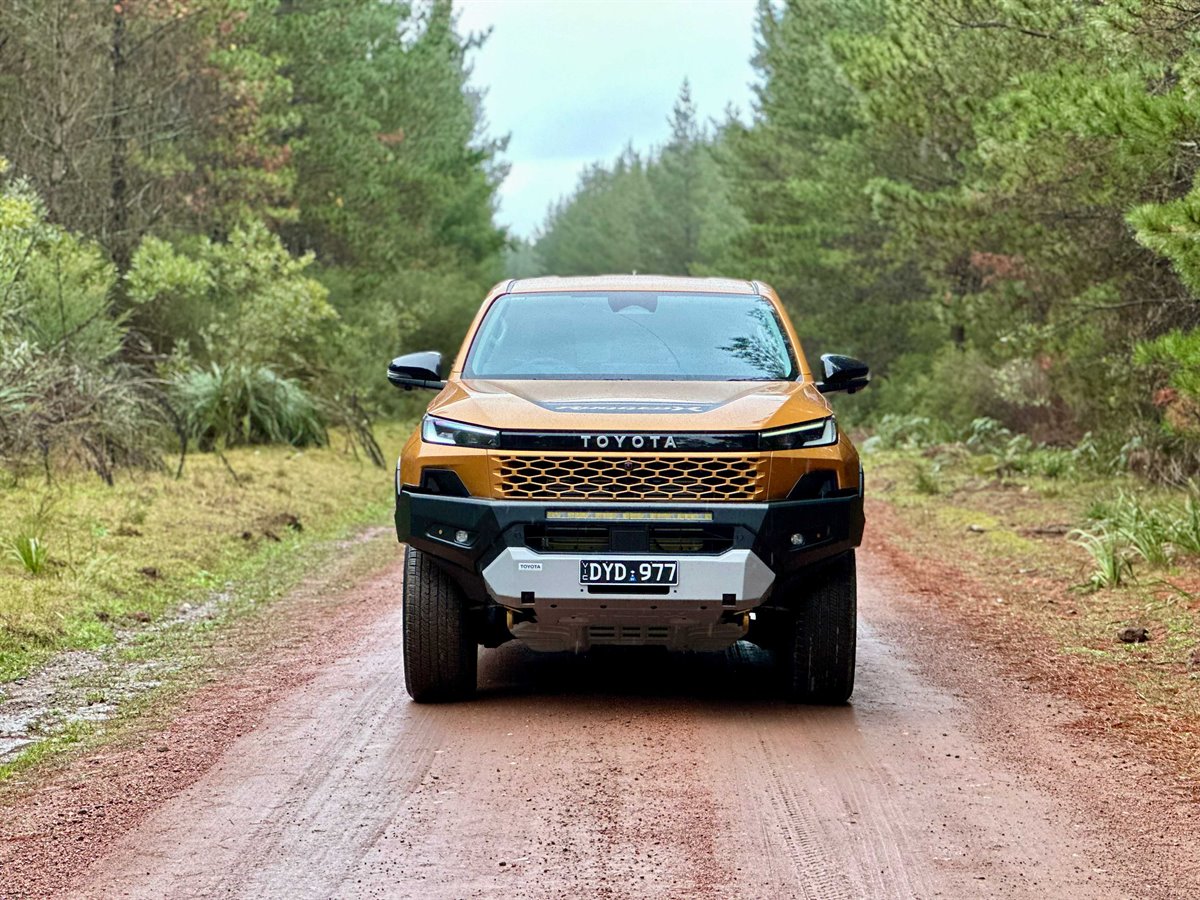Toyota HiLux Rugged X, in "Sunglow". Photo: James Coleman.
