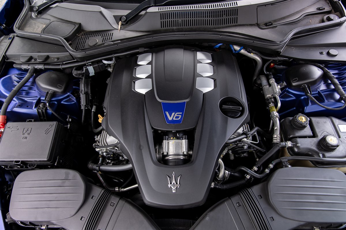 The 3-litre V6 in the Ghibli Modern S. Photo: CARBIDS.