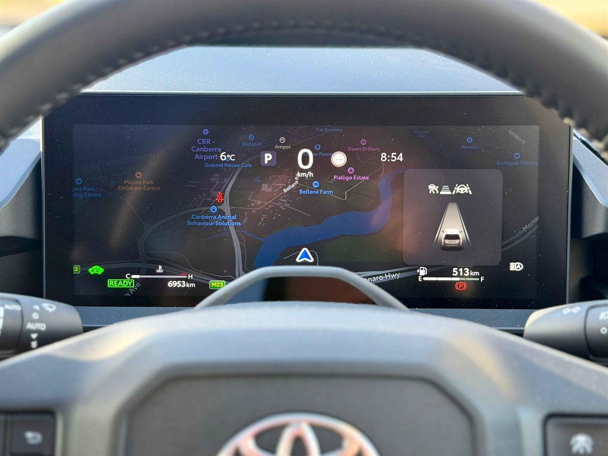 The new operating system inlays your maps into the screen. Photo: James Coleman.