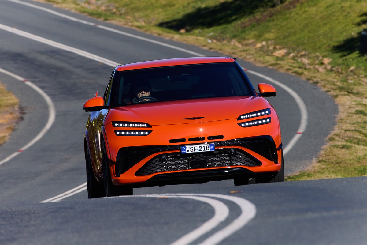 The Genesis GV60 Magma costs from $130,000. Photo: Genesis Australia.