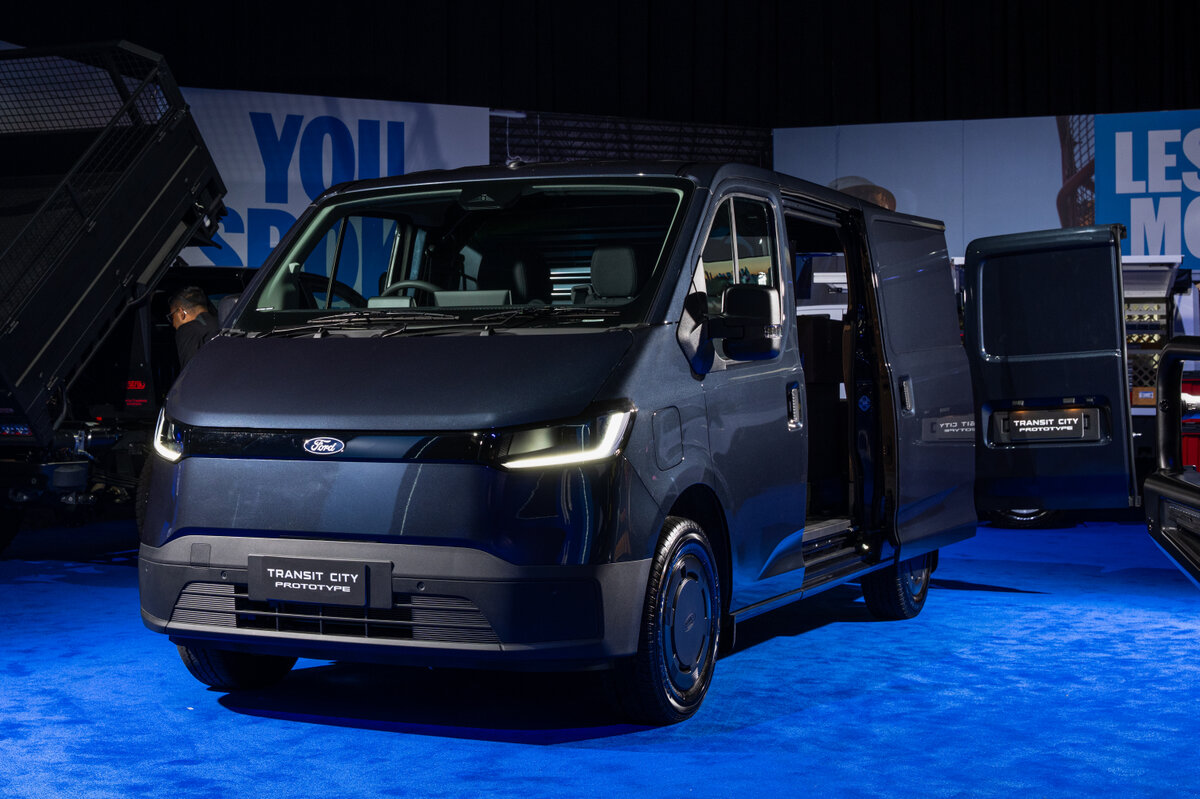 The Transit City offers a combined driving range of about 250 km. Photo: Ford Australia.